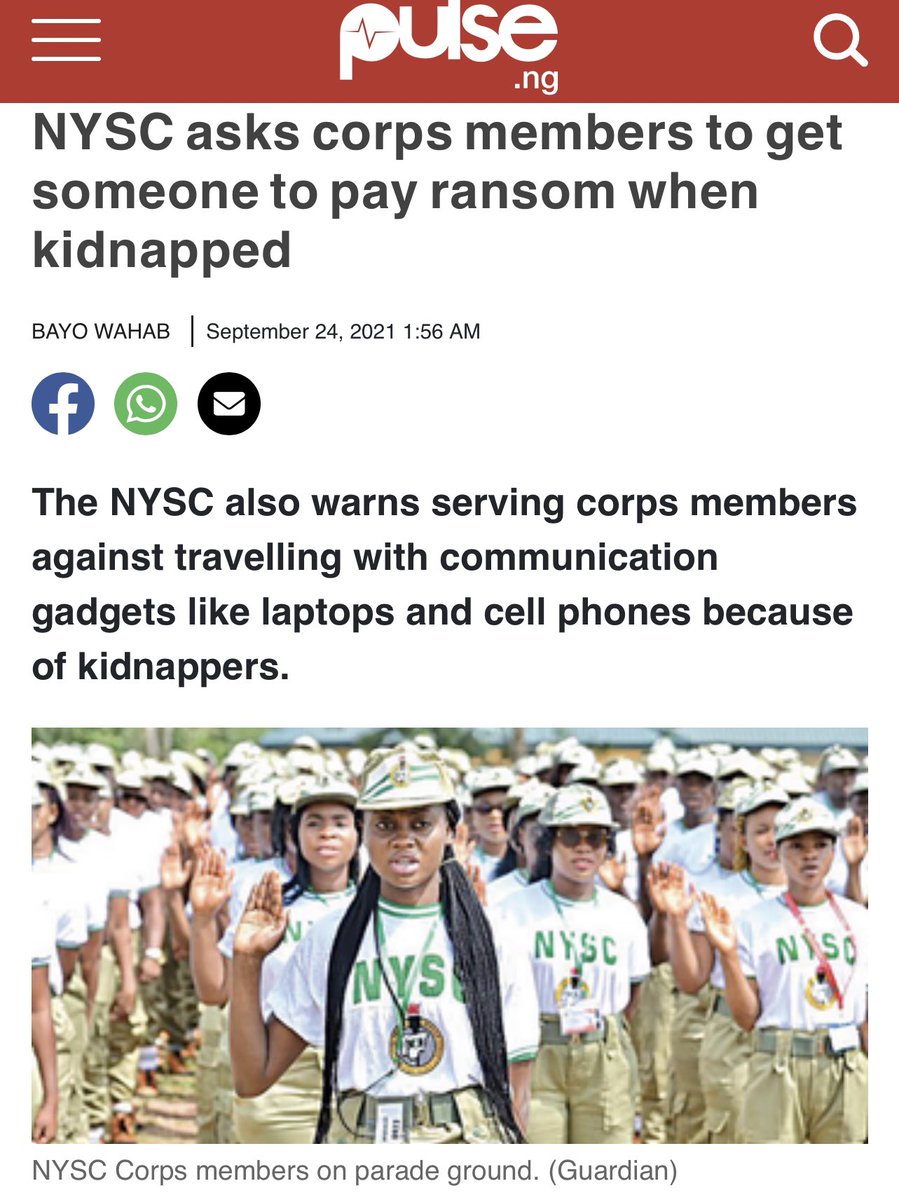 Udokuk's tweet photo. If NYSC could tell your children to prepare their family members that would likely pay their ransom to terrorist, what does that mean to you?
#NYSC #AFCON2023    #lugbe #iPhone15 https://t.co/s7QS5LgTgE