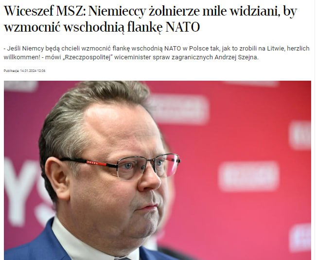 7Ukraine's tweet photo. ⚡️Poland agreed to the deployment of German troops on its territory, - Deputy Minister of Foreign Affairs of Poland. https://t.co/xoRuOukGtw