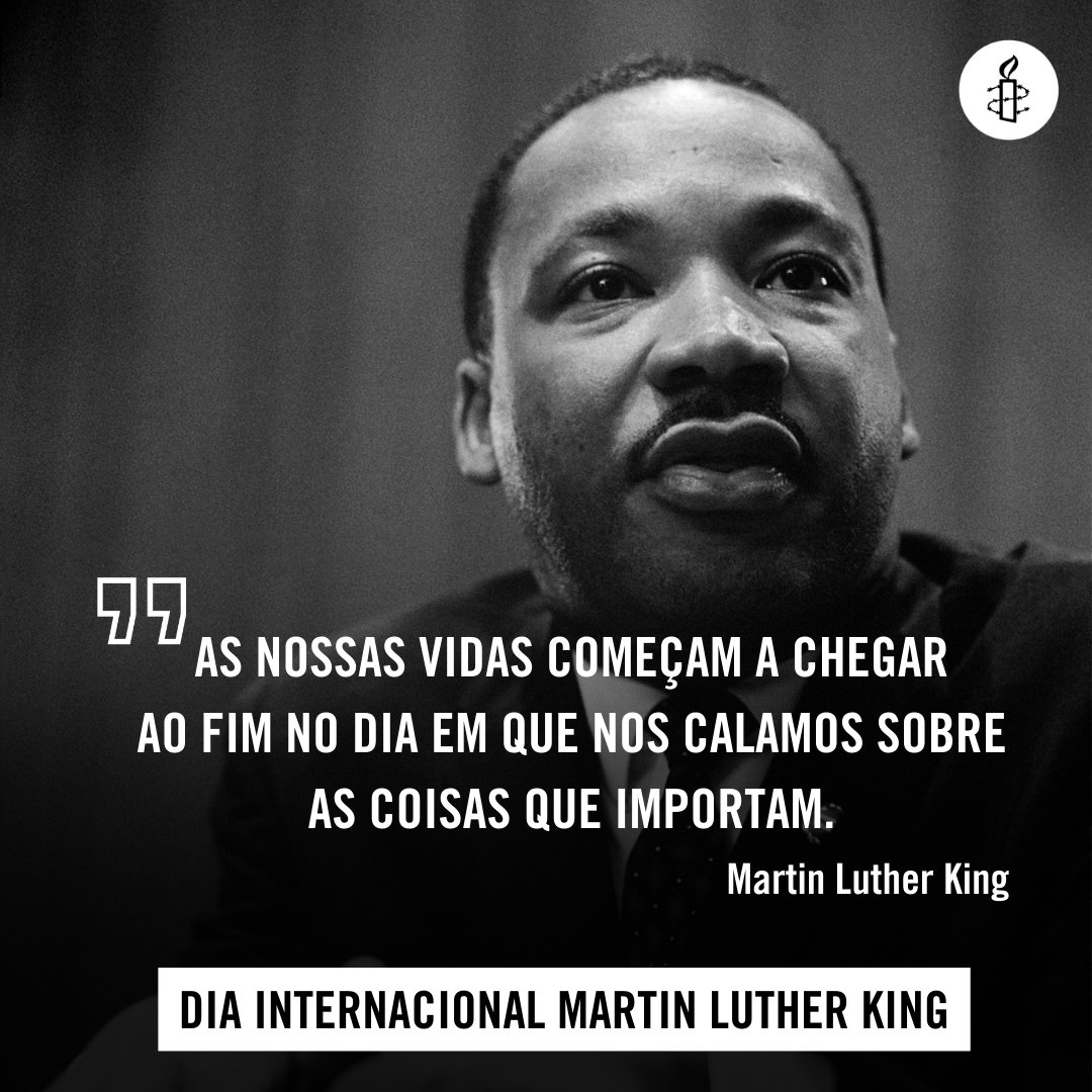 amnistiapt's tweet photo. Sem #liberdadedeexpressao nenhuma #sociedade pode ser #livre e #justa.
#MartinLutherKingDay #protectheprotest #protegealiberdade https://t.co/Bjefj6Vj5e