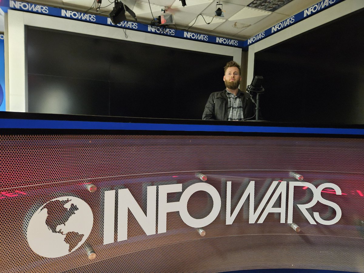 OwenShroyer1776's tweet photo. Have no fear! Your favorite talk show host is back on air today! https://t.co/NAEEv5eVlk