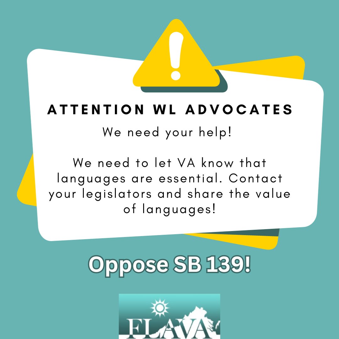 S.B. 139 would create an advanced high school diploma without a world language requirement. This bill is in the Senate Education and Health Committee, and may have already been heard in the Public Education subcommittee.  Contact your legislators (linktree is in bio).