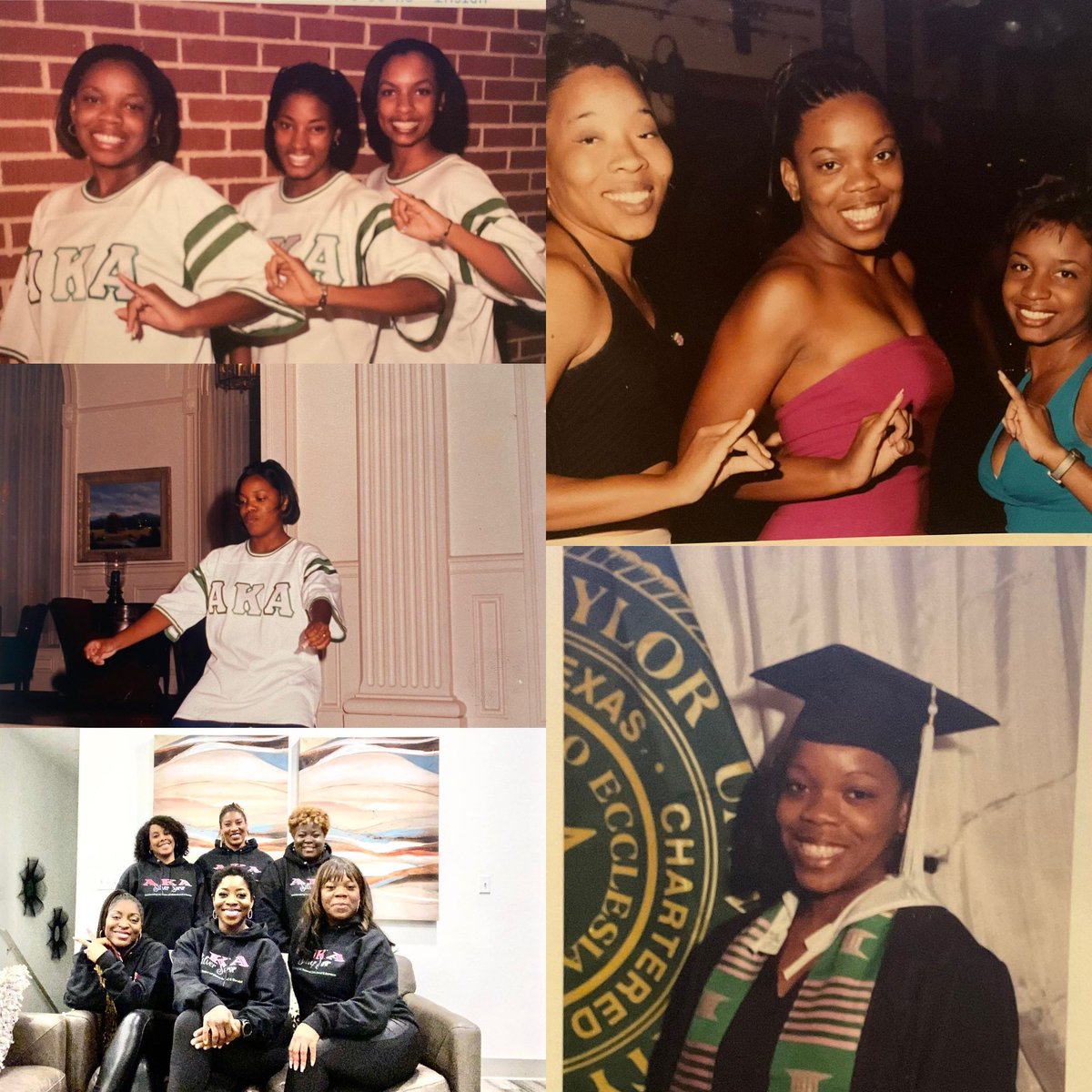 charapace08's tweet photo. One hundred sixteen years of “Service to All Mankind.” Happy Founders' Day to my sisters who proudly and boldly wear Salmon Pink and Apple Green.
#AKA1908 #PiMu #ULO #fall97 #legacy https://t.co/hQOkI4OfV8