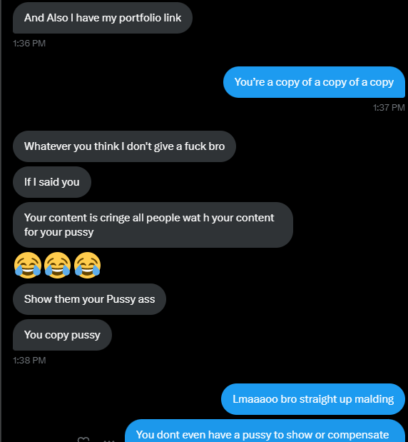Fr3nchR0ast's tweet photo. Bringing back this post with more of that cringe "I'm a graphic designer and I could help your channel" stuff https://t.co/W6kYWDvI7s