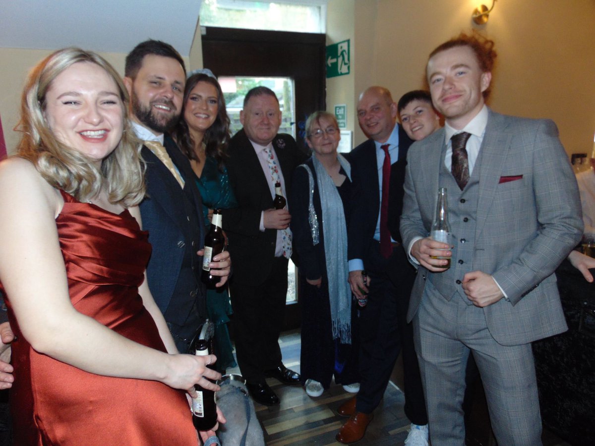 InverclydeDofE's tweet photo. Congratulations Mr &amp; Mrs Devlin! Proof that we have other clothes rather than our waterproofs and hiking boots ⭐️ https://t.co/xMlKggIlBb