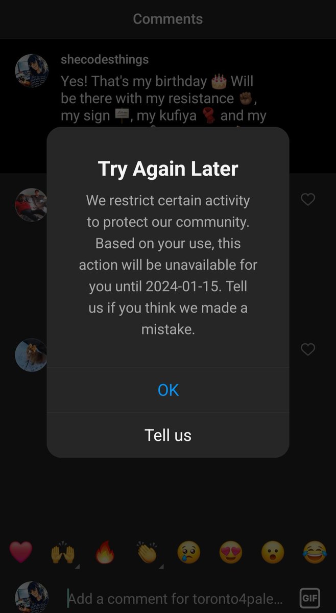 _shecodesthings's tweet photo. @Toronto4P Yes 👏 Thank you so much for your efforts in organizing these events &amp; giving Toronto a space to express our humanity &amp; fight back against Canadian Goverment complicity ❤️ 
I tried to post a comment on your IG but I'm being censored randomly on a lot of pro-palestinian pages 🤯 https://t.co/BgS78Pf0Ic