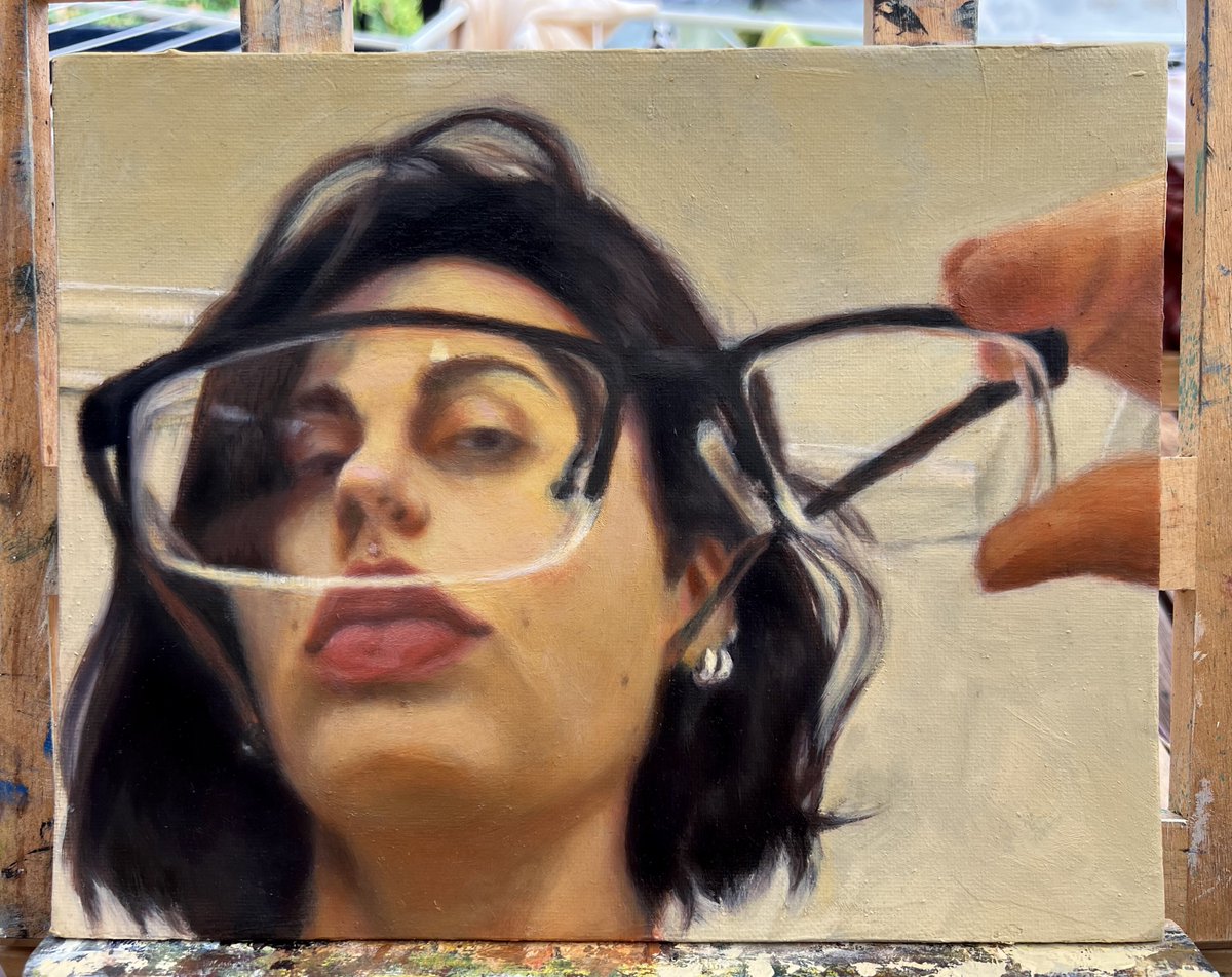 “I’ve seen enough” 
- My 2023 self portrait in oil paint