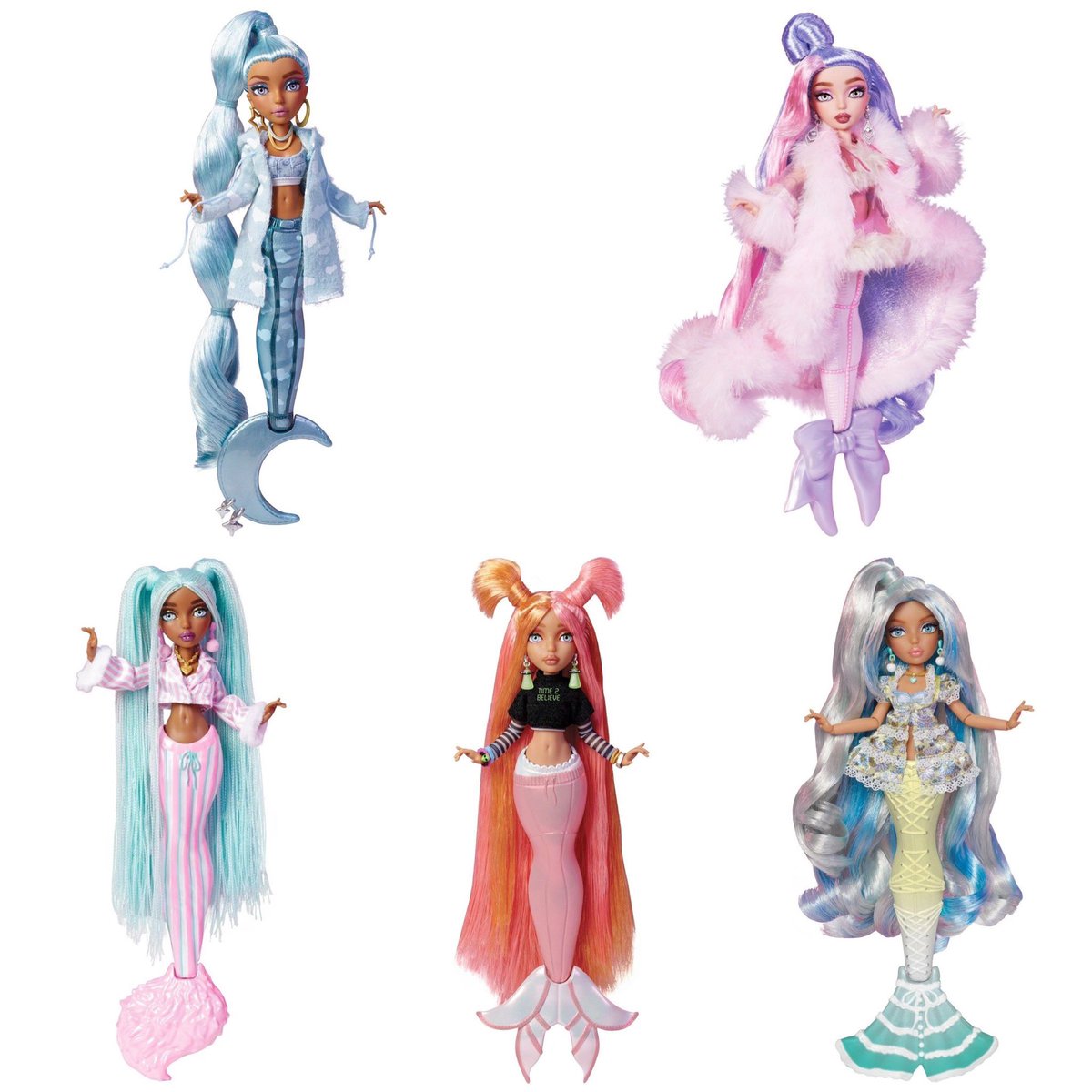 winxclubpretty's tweet image. Mermaze Mermaidz Slumber Party Colour Change dolls are here to bring the style!
Chic and shimmering, glitter and glamour...Only the most fashionable undersea looks will do at the gala and this year’s theme is slumber party!
#Mermaze #MermazeMermaidz #Mermaidz #Doll #Mermaid