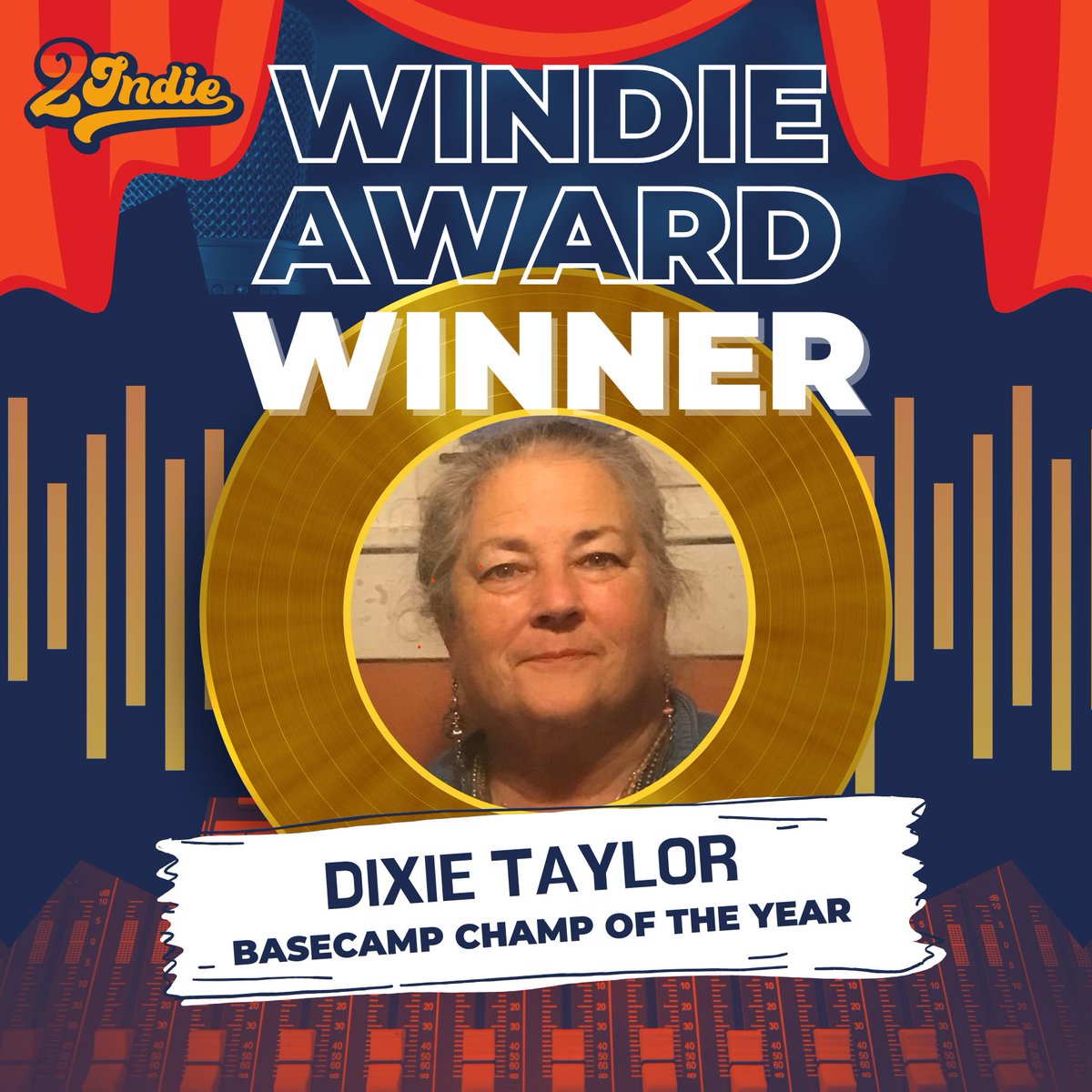 Announcing 2Indie's Basecamp Champ of the Year for 2023: Dixie Taylor!

Dixie is so deserving of this award because of her incredible determination to grow and her consistency to show up for her music and what she wants to do in sync!

Dixie, we are so proud of you! Way to go!👏