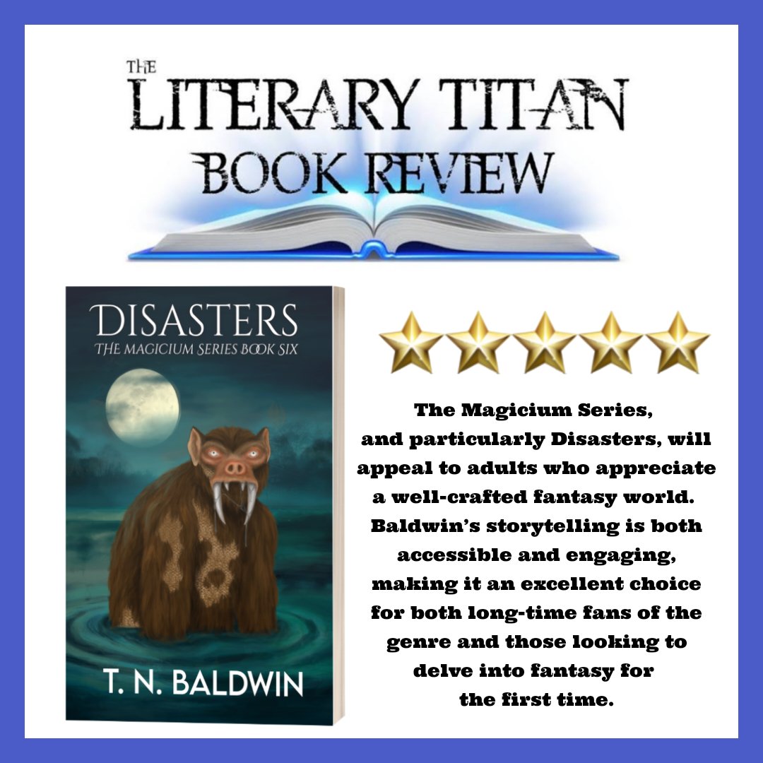 Check out another five-star editorial review for 'Disasters' from the good folk at Literary Titan: wp.me/p3cyvH-lmf 

#LiteraryTitan #bookreviews #writerslife