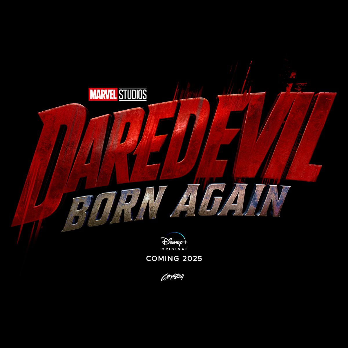 Mi propia versión del logo de Daredevil: Born Again, más parecido a la versión de Netflix y cómics.

Espero que os guste👊🏻❤️
#Daredevil #DaredevilBornAgain