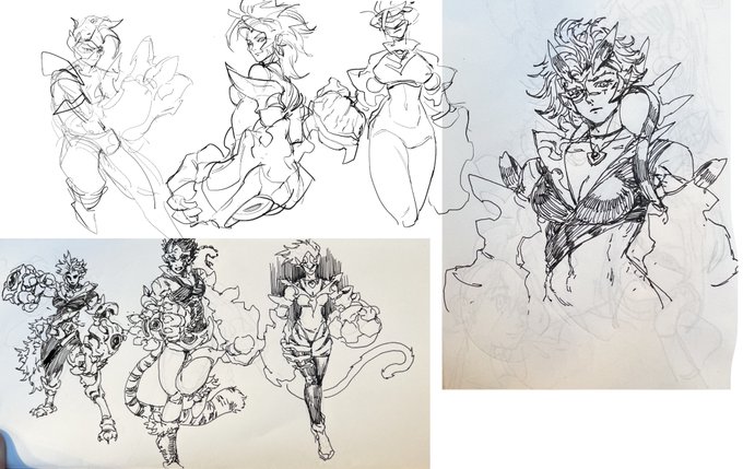 some more sketches of Primal Ambush Vi