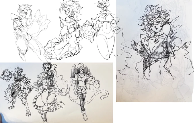 some more sketches of Primal Ambush Vi
