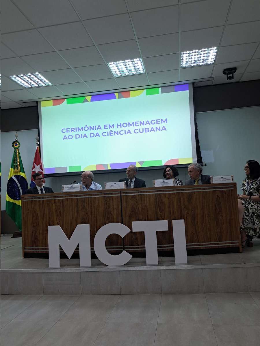 Comemoração do dia da ciencia cubana no MCTI  BRASIL