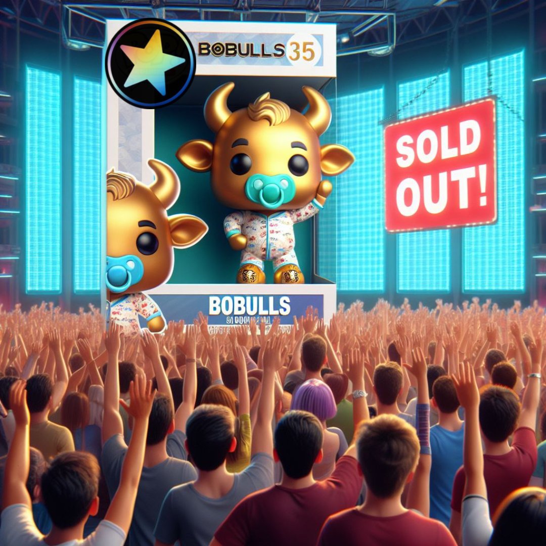 SOLD OUT! 🎉

To celebrate our recent sell out mint, we are airdropping 2⃣0⃣ Bobull NFT's!

Drop your $STARS address
Comment "Bobulls NFT Sold Out!" 
Tag 2 friends

We will be using a twitter picker to pick out 20 people from the comments.

Winners announced tomorrow 21:00 UTC.
