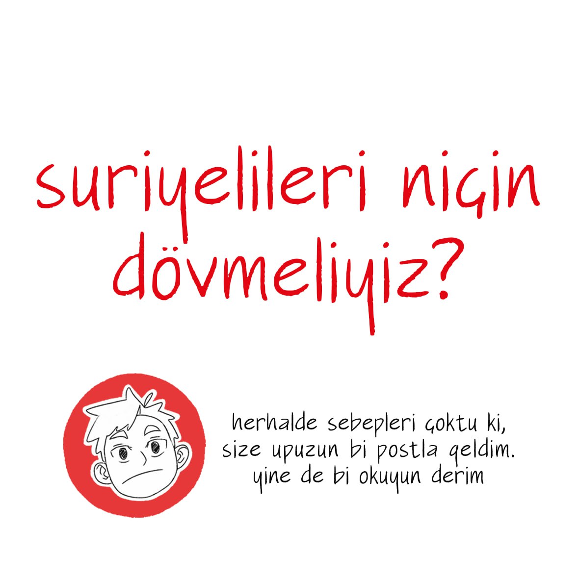bensuriyeli's tweet photo. Irkçılık öldürür. #NefretSöylemiÖldürür https://t.co/6mJInyq4Og