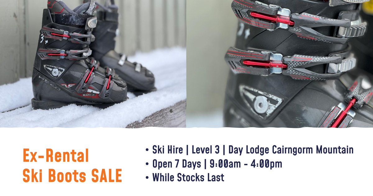 🎿Looking for ski boots? We've got ex-rental Salomon Symbio rear entry boots and Head carve boots on sale at great prices. First come basis!