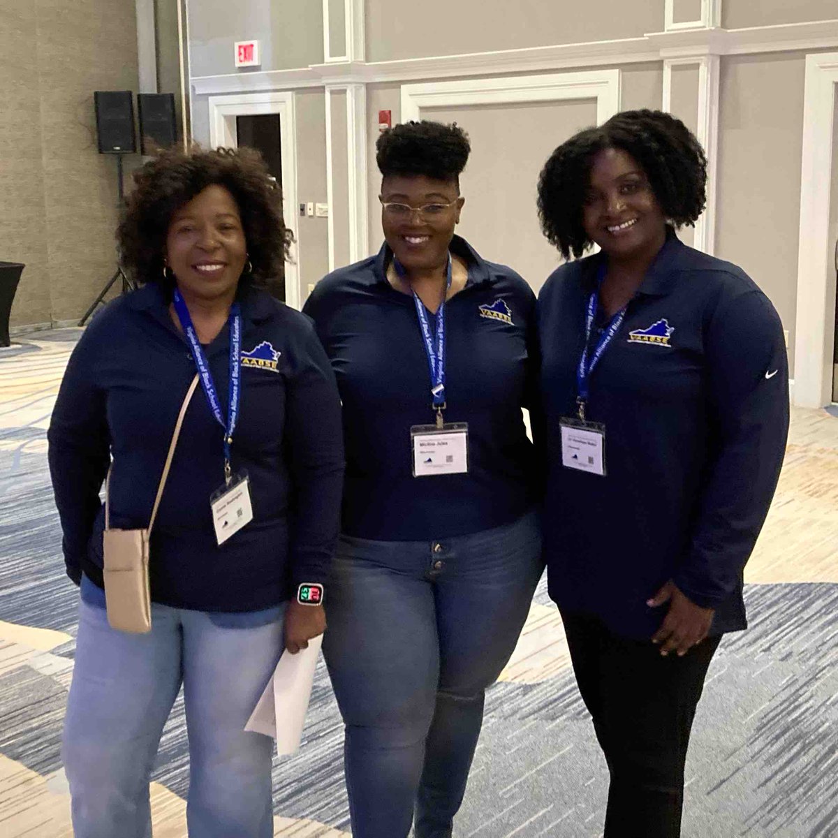 tweetwps's tweet photo. Here’s a quick pic of Ms. Washington, Ms. Jules, and Dr. Walker @ the 2024 Virginia Alliance of Black School Educators conference in Richmond! This was a great opportunity to build networks to support both educators and students. 💥 #gowps https://t.co/amPSFkfC3h