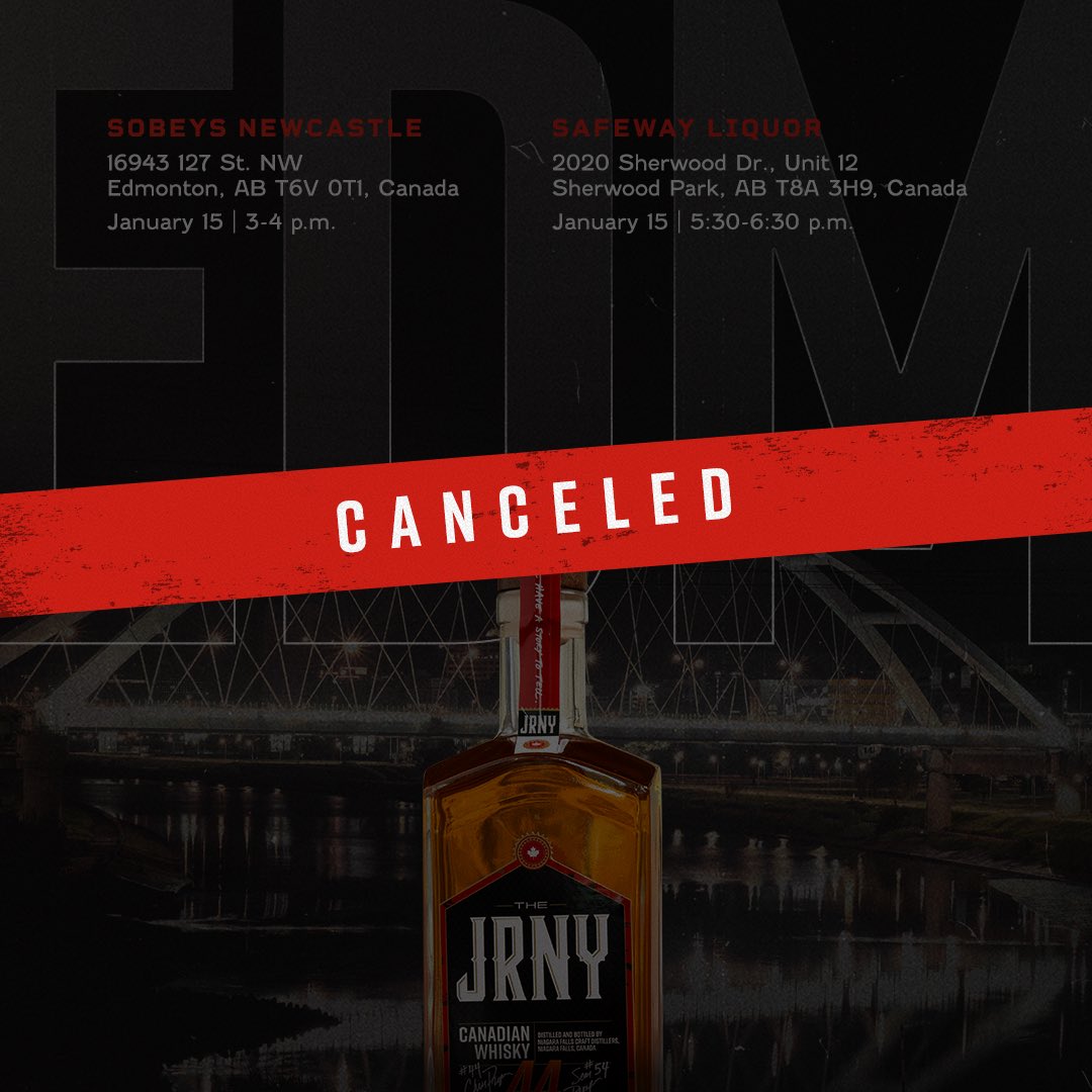 Well, we’re stuck in Denver thanks to the inclement weather and regretfully have to cancel the whisky tastings we had scheduled for later this afternoon. Don’t worry, Edmonton — we’ll be back to make it up to you before long. In the meantime, here’s hoping there’s a bottle of The