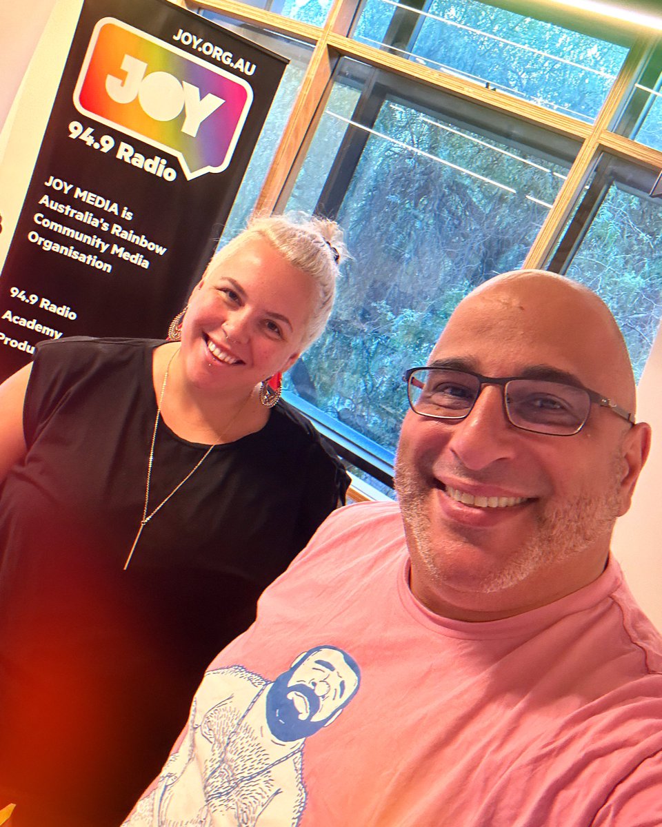 Join us this morn on #JOYBreakfast as we chat with @peachprc about the @AustralianOpen Pride Day, find out what @joy949 has in store this Sunday at @midsumma Carnival, & dive into a new health science segment. Join the from 7-9am & start your day with pride. #JOY30 🏳️‍⚧️🏳️‍🌈🎤🎾🧬📻