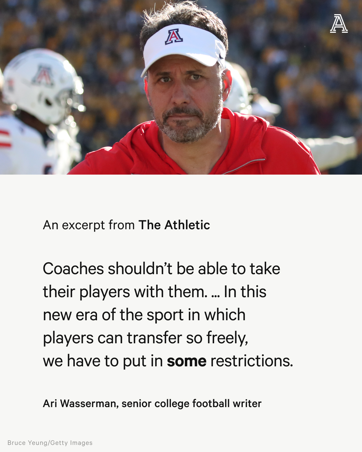 The Athletic CFB on X: Arizona's trajectory went from “to the moon” to  hoping everything doesn't crash into the desert. Jedd Fisch to Washington  is a cautionary tale for every lower-tier program