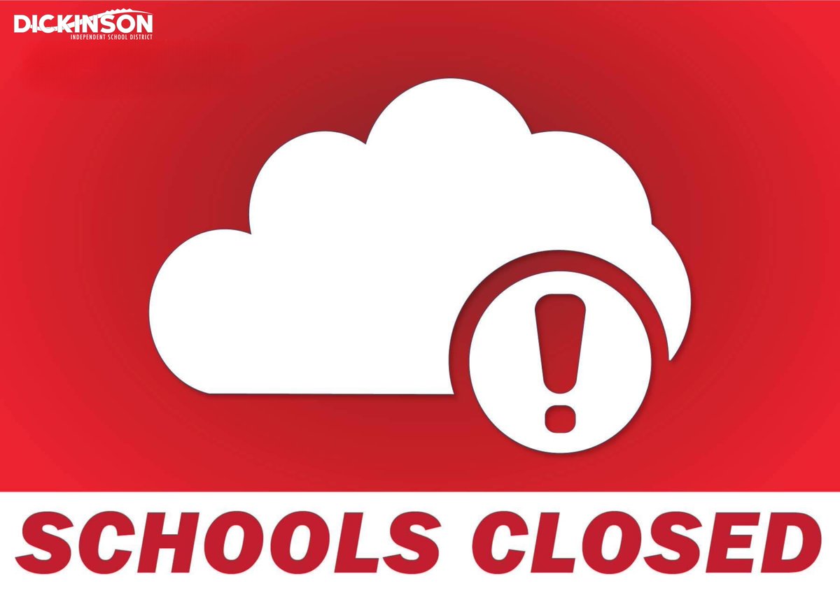 Due to forecasted winter weather, Dickinson ISD will be closed Tuesday, January 16. Stay safe and stay warm!