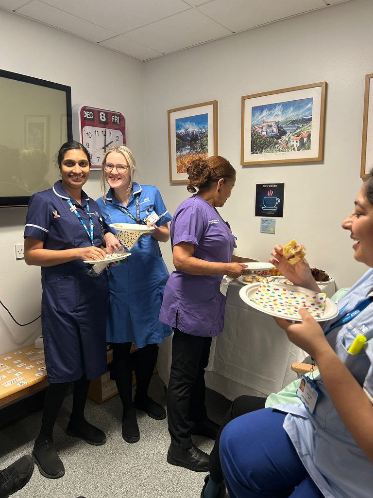 ☕️ 🫖 🧁 BREW MONDAY 🧁🫖☕️

We jumped straight on the MFT ‘Brew Monday’ idea! Any excuse for tea &amp; cake with the team! 

Todays shift certainly wasn’t ‘blue’! 

Tea, coffee, cakes &amp; riddles ☕️🤯

<a href="/karenklmmoore/">Karen Moore</a> <a href="/mrs_flatley/">rachel flatley</a> <a href="/MFTtimeforme/">MFT timeforme</a> <a href="/WorkforceWtwa/">WTWA Corporate Workforce nursing Team</a>