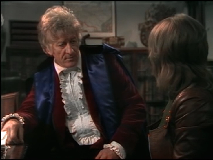 DWUDatabase's tweet photo. As a general rule I love the relationship between Three and Jo but then every so often we get a scene like this. The Doctor feels guilty about what happened to Barnham and snaps at her (and she apologizes!) It does humanise him a little I suppose #DoctorWho #MindofEvil https://t.co/mohol4TSlQ
