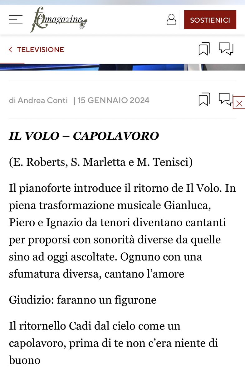 randax83's tweet photo. Troppo curioso #Sanremo2024 https://t.co/VwMbis27lP