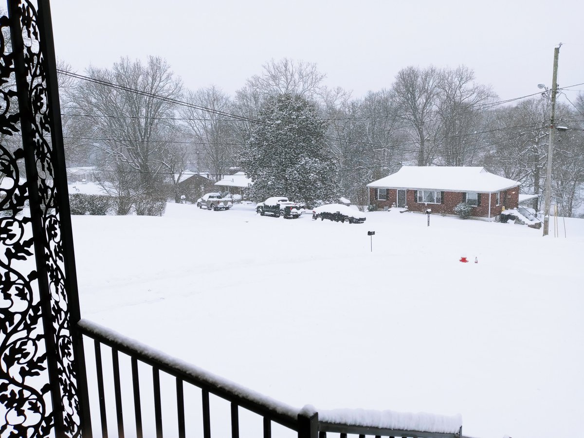 GRITSSPNFAM1's tweet photo. Walking in a Winter Wonderland! #FirstSnowofTheYear ❄️❄️🩵 🩵(outside of my home in Nashville, TN today. 1/15/24.) It's beautiful out ya'll. but if you have to get out in it. Walk steady &amp; drive safe. 🙏🏽 https://t.co/edsJlil2Ey