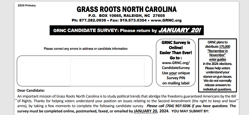 AStevens1956's tweet photo. NC Candidates for Federal, statewide and legislative office. You should have received your GRNC Survey in the mail. Many have already returned theirs. Don't forget, you can complete it online....just follow the instructions included on the survey itself. Don't procrastinate, don't be late, and certainly DON'T EARN A ZERO because you neglected to return it on time.
We can't HELP candidates who WON'T HELP themselves!