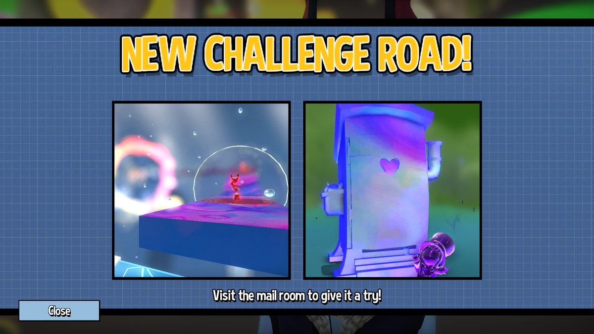 A new Challenge Road is now available! Visit the mail room to give it a try!