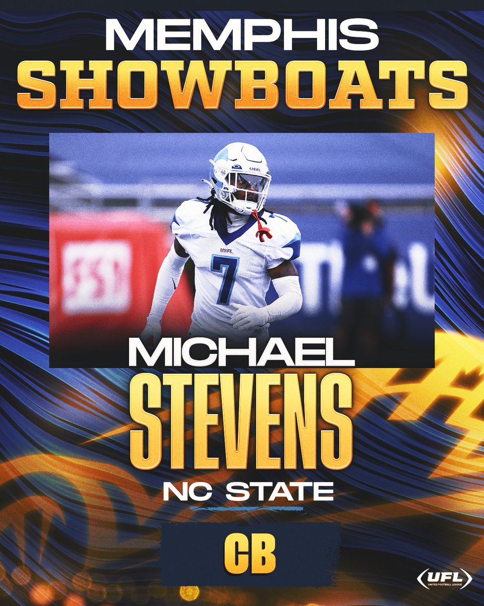 UFLShowboats's tweet photo. ALL ABOARD 🔥🔥

We have selected CB Michael Stevens with our thirteenth-round pick 🙌 #UFLDraft https://t.co/afOKZY5tdN