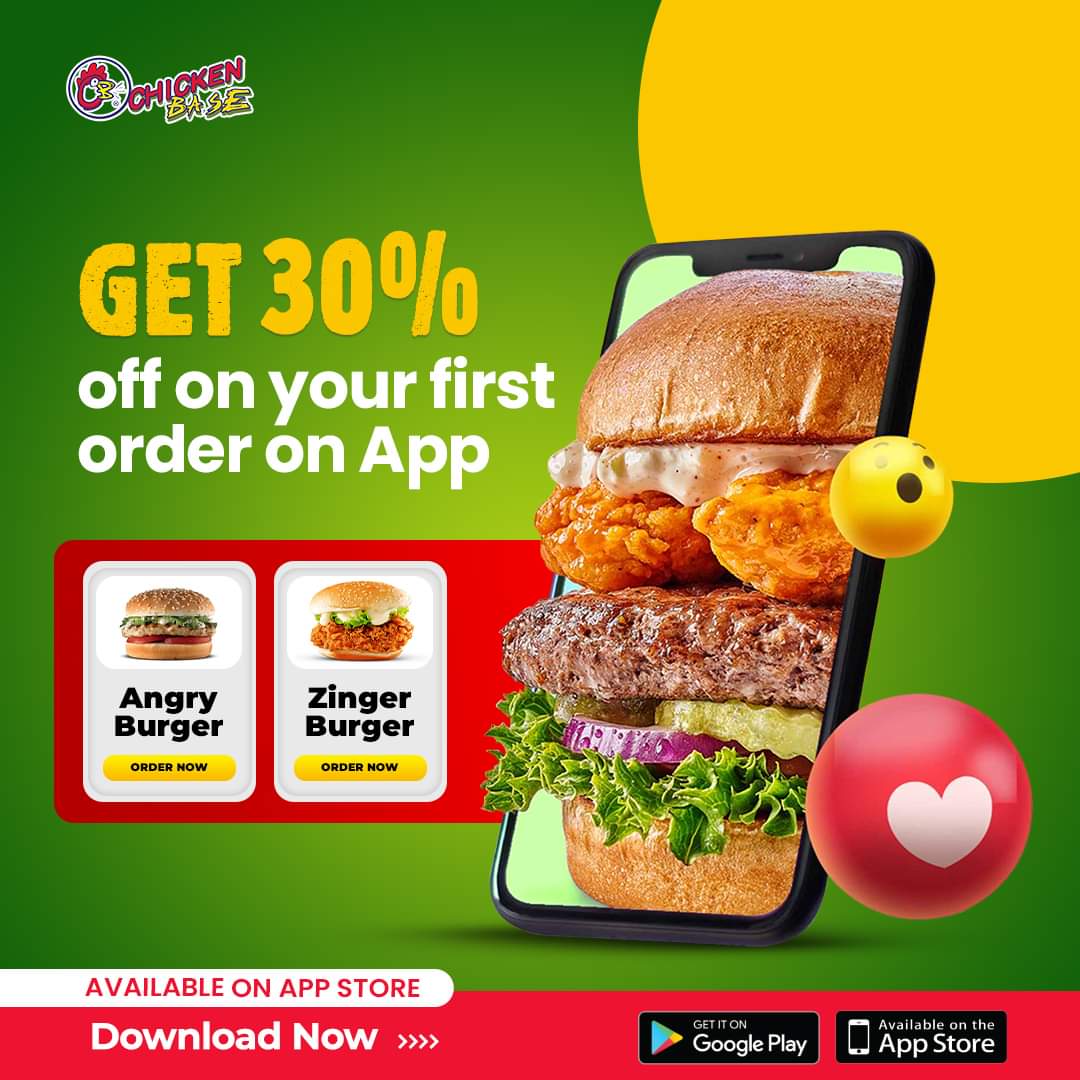 ChickenBase_Rwp's tweet photo. Taste Feast with Mega discounts!
Only available on APP and Website
𝐃𝐨𝐰𝐧𝐥𝐨𝐚𝐝 𝐭𝐡𝐞 𝐚𝐩𝐩 𝐧𝐨𝐰 𝐚𝐧𝐝 𝐀𝐯𝐚𝐢𝐥 𝟑𝟎% 𝐎𝐅𝐅 
𝐖𝐞𝐛𝐬𝐢𝐭𝐞
https://t.co/rsIzHH1mMw    
𝐏𝐥𝐚𝐲 𝐬𝐭𝐨𝐫𝐞
https://t.co/UT2nowdzHG
𝐀𝐩𝐩𝐥𝐞 𝐬𝐭𝐨𝐫𝐞
https://t.co/hXgyJ73jdh

#OrderNow https://t.co/1ePu58O4Qa