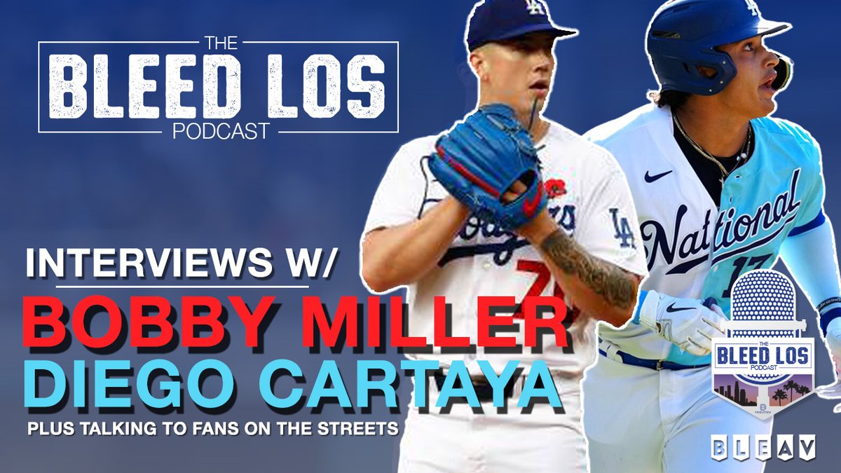 🚨New episode of #Dodgers @BleedLosPodcast just dropped🚨 ⚾️ We hit the streets and talk to you, the fans about the off-season pickups ⚾️ Bobby Miller Interview ⚾️ Diego Cartaya Interview LISTEN/WATCH: BleedLosPodcast.com @BluRevoltfilm @alyshadelvalle @AlonsoSarinana
