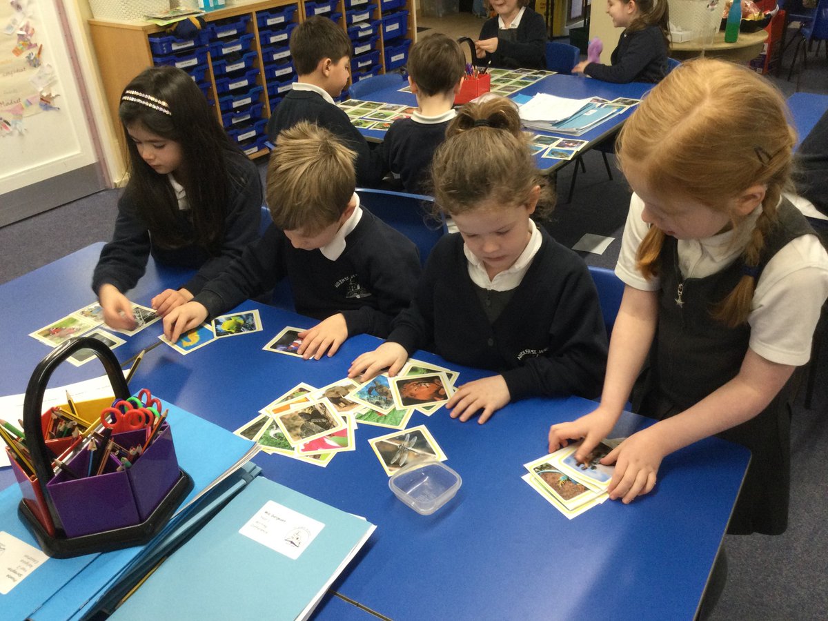 On Friday Year 2 started their new Science topic 'Animals, Including Humans.' They sorted animals in different ways such as legs/no legs, wings/no wings, lives on land/lives in the sea. They enjoyed working collaboratively to sort the animals.