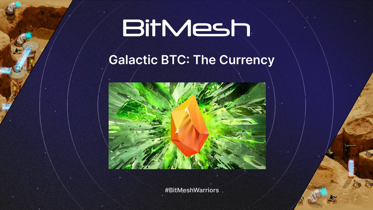 BitmeshGame's tweet photo. ๐ซ Discover the power of #GalacticBTC in #BitMeshWarriors!
Lead your forces, claim territories, and mine BTC rewards.
Each conquest is a step towards galactic domination and wealth.๐
#RTSGaming #Blockchain #CryptoGaming #BitMesh #Crypto #NFT #NFTs #Gaming #BlockchainGaming https://t.co/uS0X4r5FYQ