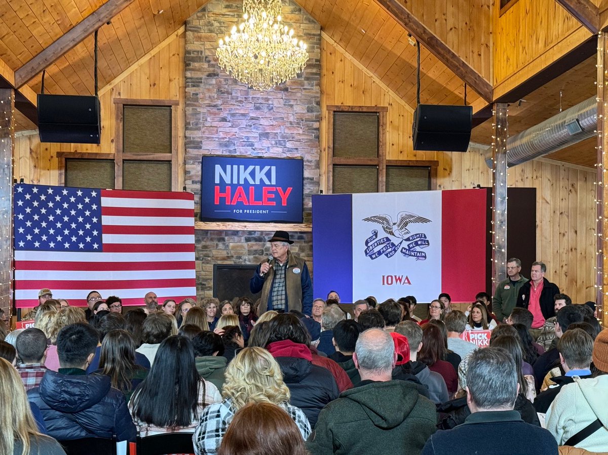 Today's the day! Not a minute has been wasted here in Iowa supporting @NikkiHaley for President!!