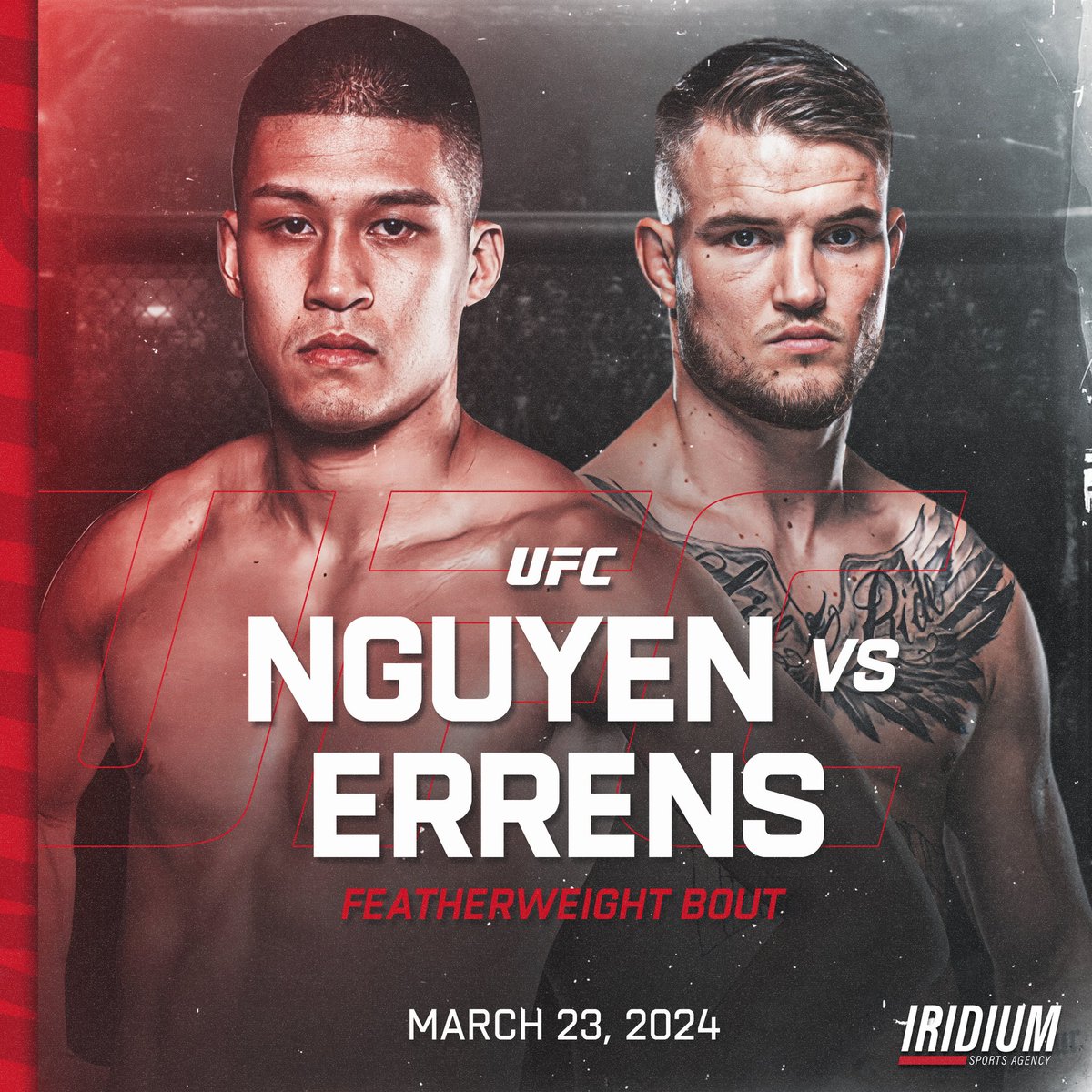 🚨 #TeamIridium News 🚨

Our man <a href="/Steven_Win/">Steven Nguyen</a> is ready to bring home his 4th straight victory in his highly anticipated <a href="/ufc/">UFC</a> debut vs. Jarno Errens on March 23 ✍🏼 #TheDarkside