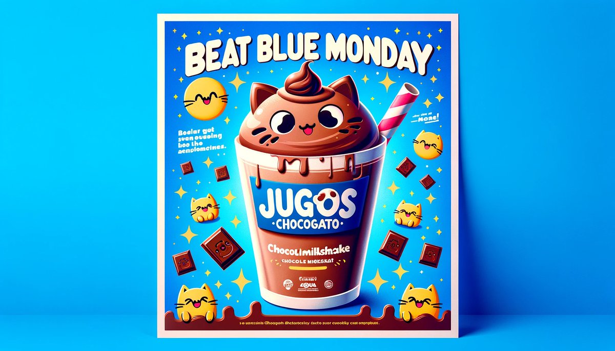 nombre_33's tweet photo. Presentamos nuestra promoción #BeatBlueMonday con @JugosChocogato, compra una bebida y llévate la segunda con 50% de descuento https://t.co/a0lf1FQ4bD
