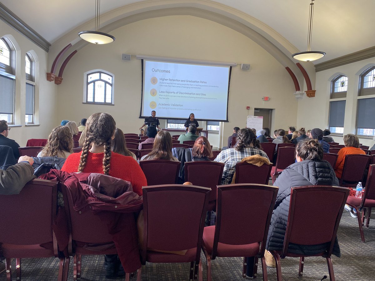 Kayliana and Yaniah led an awesome discussion about representation today—their honesty is so needed and their ideas are so fresh. Thank you both again! #bergMLKDay