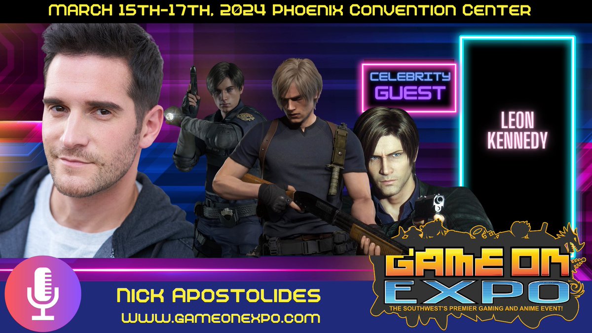 Nik_apostolides's tweet photo. Next stop @GameOnExpo!  Who’s comin to visit me, @NikiLeeTompkins and @maggiethebard !? Oh this is gonna be fun…bit crazy…and one for the books 🔥.
Huge shout to @EpochTalentLLC ✌🏼

If you wanna see us at a Con near you…post, tag ‘em and request us! https://t.co/Lhi9i8RaGu