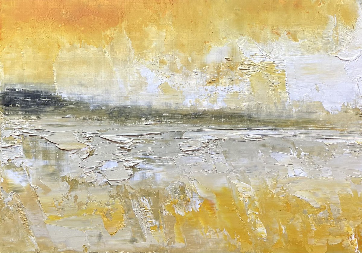 daiwillart's tweet image. Oxwich Bay and Langland Bay, Gower, oil, #gower #oxwichbay #langlandbay #gowerpeninsula