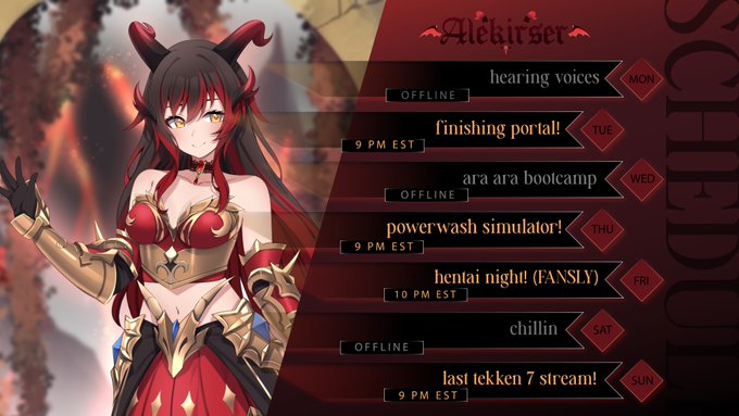 oh hi! it do be my schedule for this week!! (JAN 15 - 21)

art by ValeforZero https://t.co/pLxzFxU5F