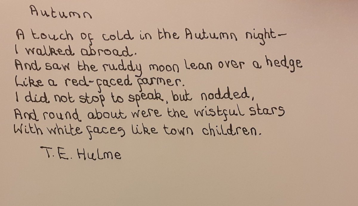 264. 'Autumn' by T.E. Hulme.