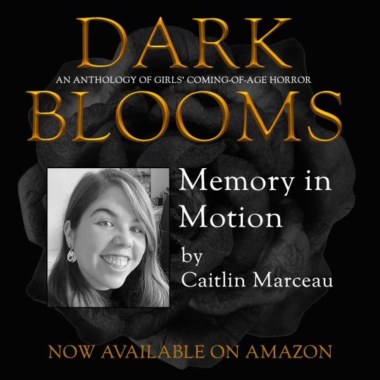 DARK BLOOMS is out today! 🎉 This anthology is so powerful and I’m beyond grateful to @ruthannaevans for including my work in it 💜😭💜 If you’re in the mood for a super depressing story about art and the price of perfection, make sure to check out my piece “Memory In Motion” 🩰