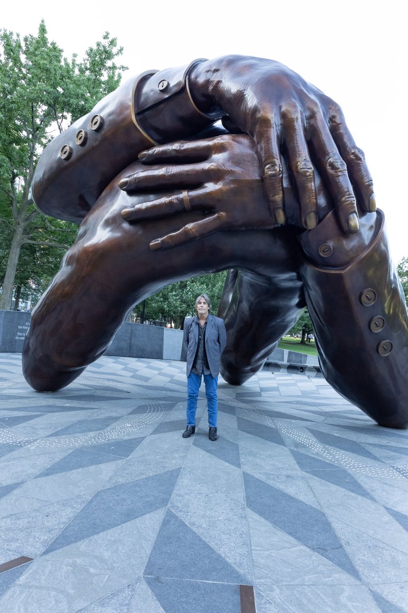 We need more leaders like MLK Jr.    Courageous, Purposed, Brother in the Lord... there is enough division  in our land.  We need leaders outside of our political system that build bridges and not blow them up.  (The Embrace monument in Boston Common.)