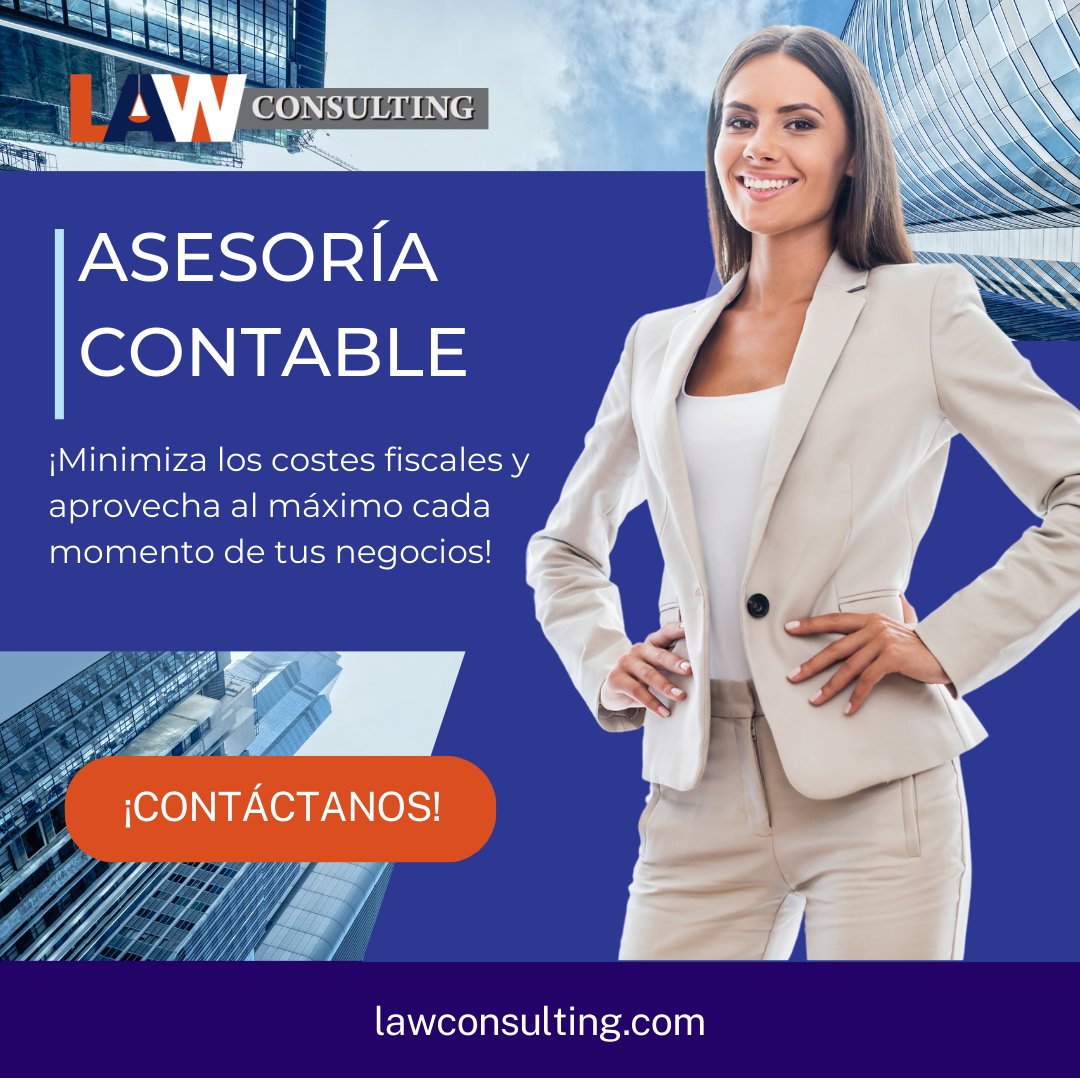 LAWConsultingco's tweet photo. En el vertiginoso mundo de los negocios, la gestión contable es un pilar fundamental para el éxito empresarial. Nuestro equipo de expertos en contabilidad empresarial está aquí para acompañarte en cada paso de tu trayectoria empresarial.
https://t.co/h8k7N0hkRW https://t.co/hsPcBObb61