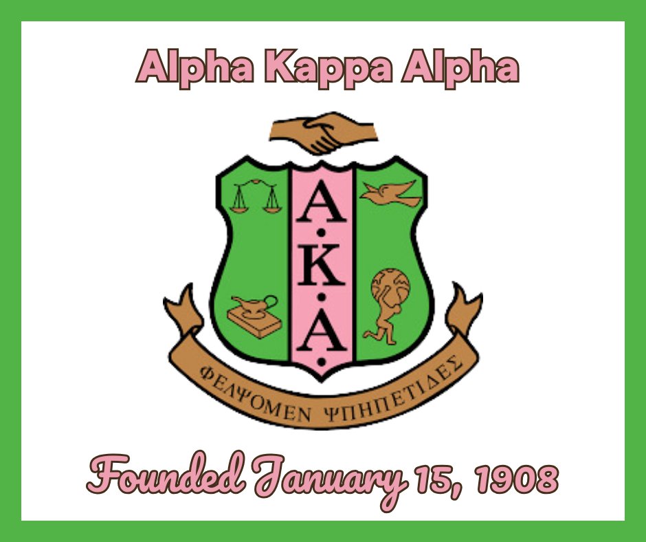 KairosPDX's tweet photo. Alpha Kappa Alpha Sorority, Inc. was founded TODAY, January 15, in 1908.  AKA was the first intercollegiate historically African American sorority, and is known for the motto "By Culture and By Merit." Happy Founding Day! @akasorority1908 #AKA1908 #hbcupride #116years #KairosPDX https://t.co/Mbm79HL9UF
