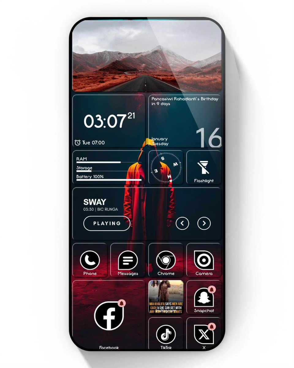 homescreenvibes's tweet photo. Hello!
📍Square Home Launcher
📍Mysterious Man 2 by @TeamShadowST
📍Insert picture on top by @BackdropsApp
📍Mini Music KWGT (019)
📍Japes Lux icons @suitcaselabs
📍Template by @nalankang1
#android #homescreen #withsquarehome #wallpapers #personalisation #widgets #icons #hishoot https://t.co/oJmOJrHfOm