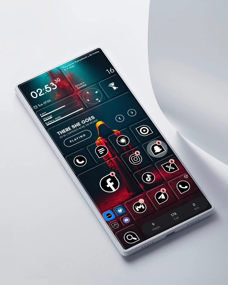 homescreenvibes's tweet photo. Hello!
📍Square Home Launcher
📍Mysterious Man 2 by @TeamShadowST
📍Insert picture on top by @BackdropsApp
📍Mini Music KWGT (019)
📍Japes Lux icons @suitcaselabs
📍Template by @nalankang1
#android #homescreen #withsquarehome #wallpapers #personalisation #widgets #icons #hishoot https://t.co/oJmOJrHfOm
